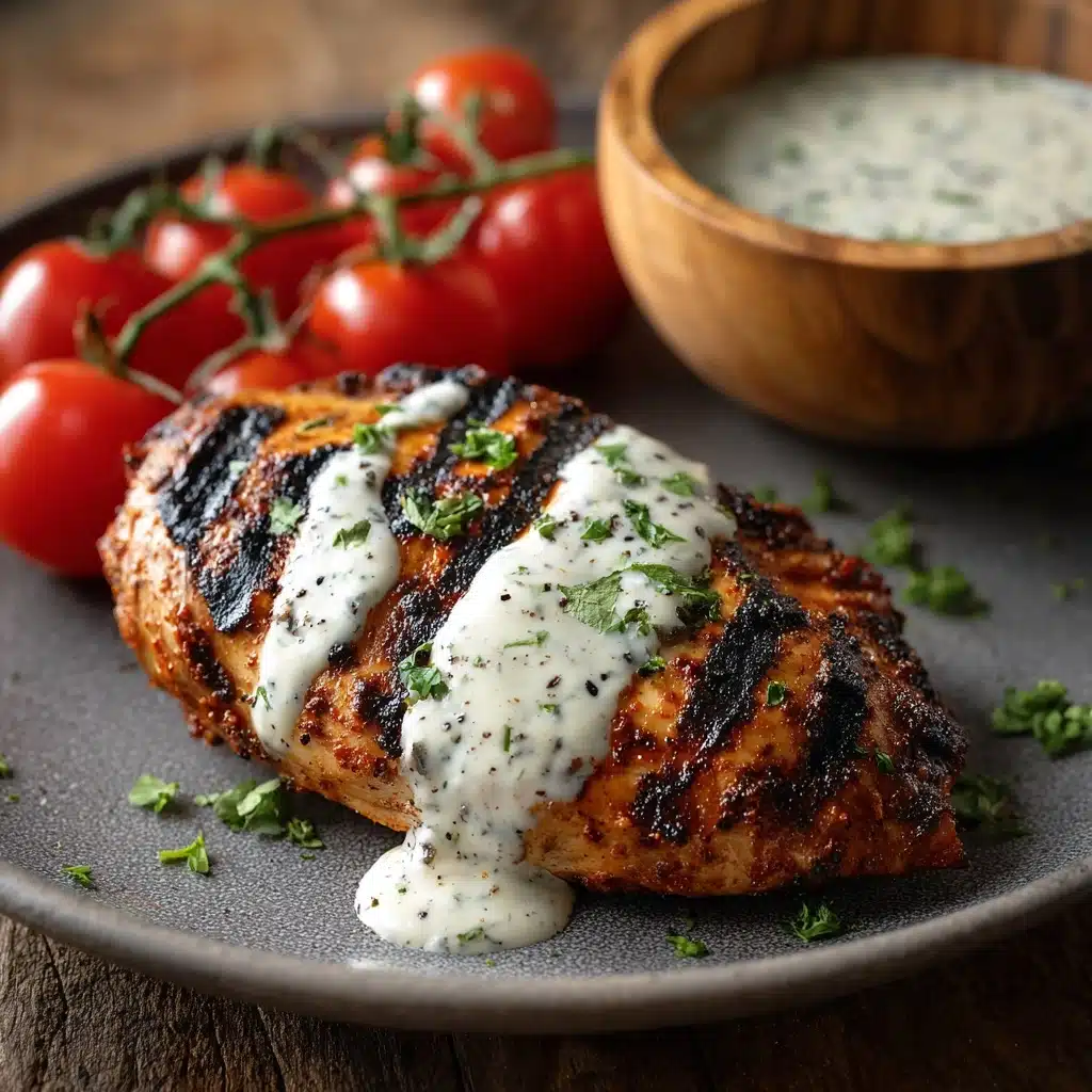 Cajun Grilled Chicken with Alabama White Sauce Recipe - Recipe Image