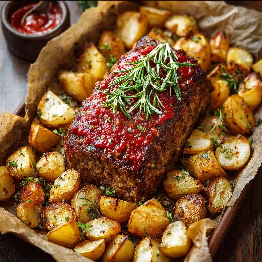Sheet Pan Mini Meatloaf and Roasted Potatoes Recipe - Recipe Image