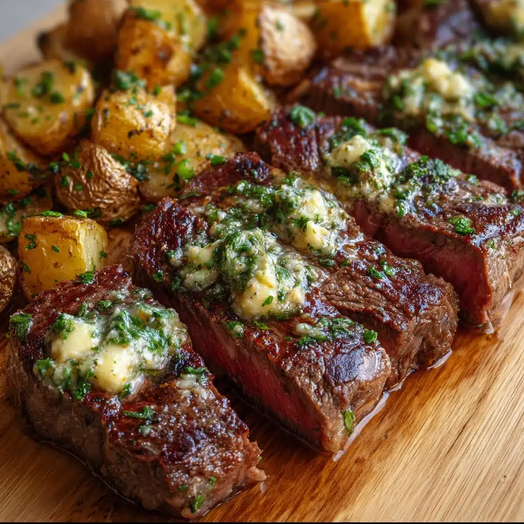Garlic Butter Steak Bites and Potatoes Recipe - Recipe Image