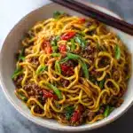 Stunning Mongolian Ground Beef Noodles Recipe