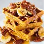 Candied Pecan Pumpkin Spice Waffles Recipe