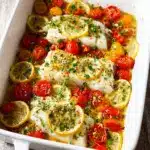 Lemon Herb Butter Baked Cod Recipe