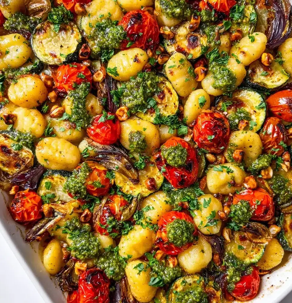 Sheet Pan Gnocchi with Summer Vegetables Recipe