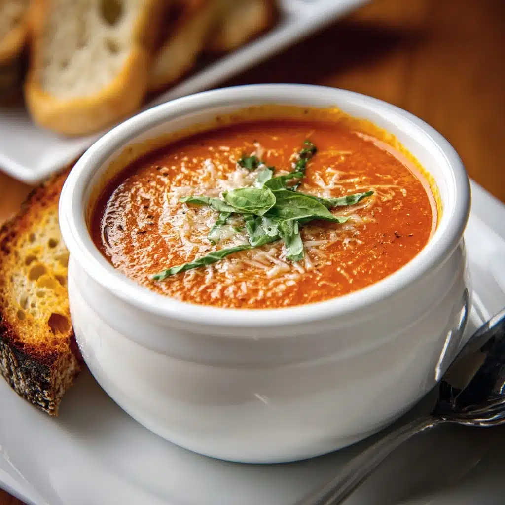 Tomato Basil Parmesan Soup Recipe