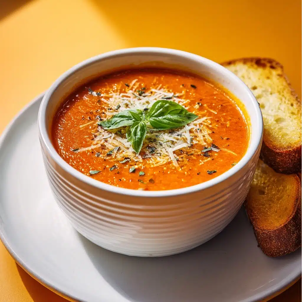 Tomato Basil Parmesan Soup Recipe - Recipe Image