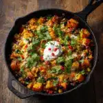 Butternut Squash & Black Bean Enchilada Skillet Recipe
