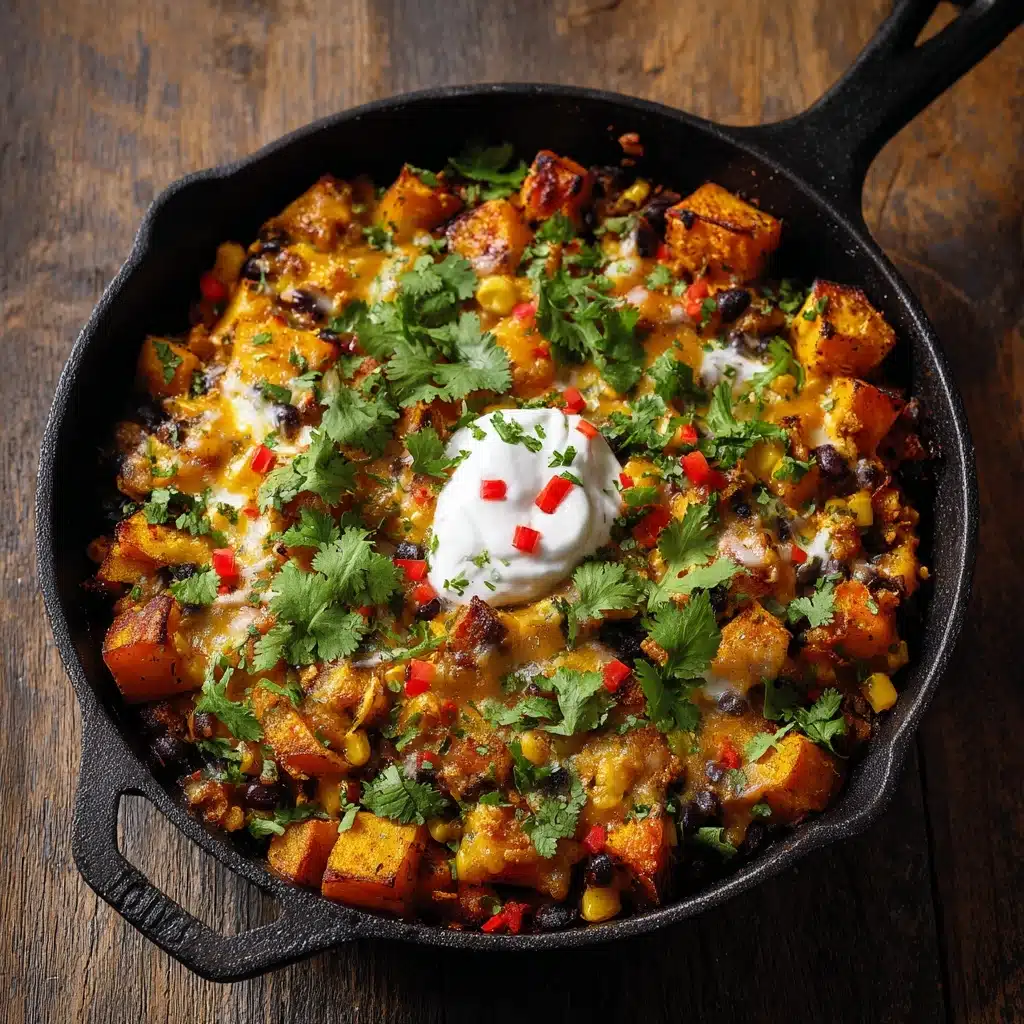 Butternut Squash & Black Bean Enchilada Skillet Recipe - Recipe Image