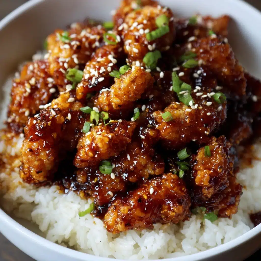Crispy Chinese Honey Garlic Chicken Recipe - Recipe Image
