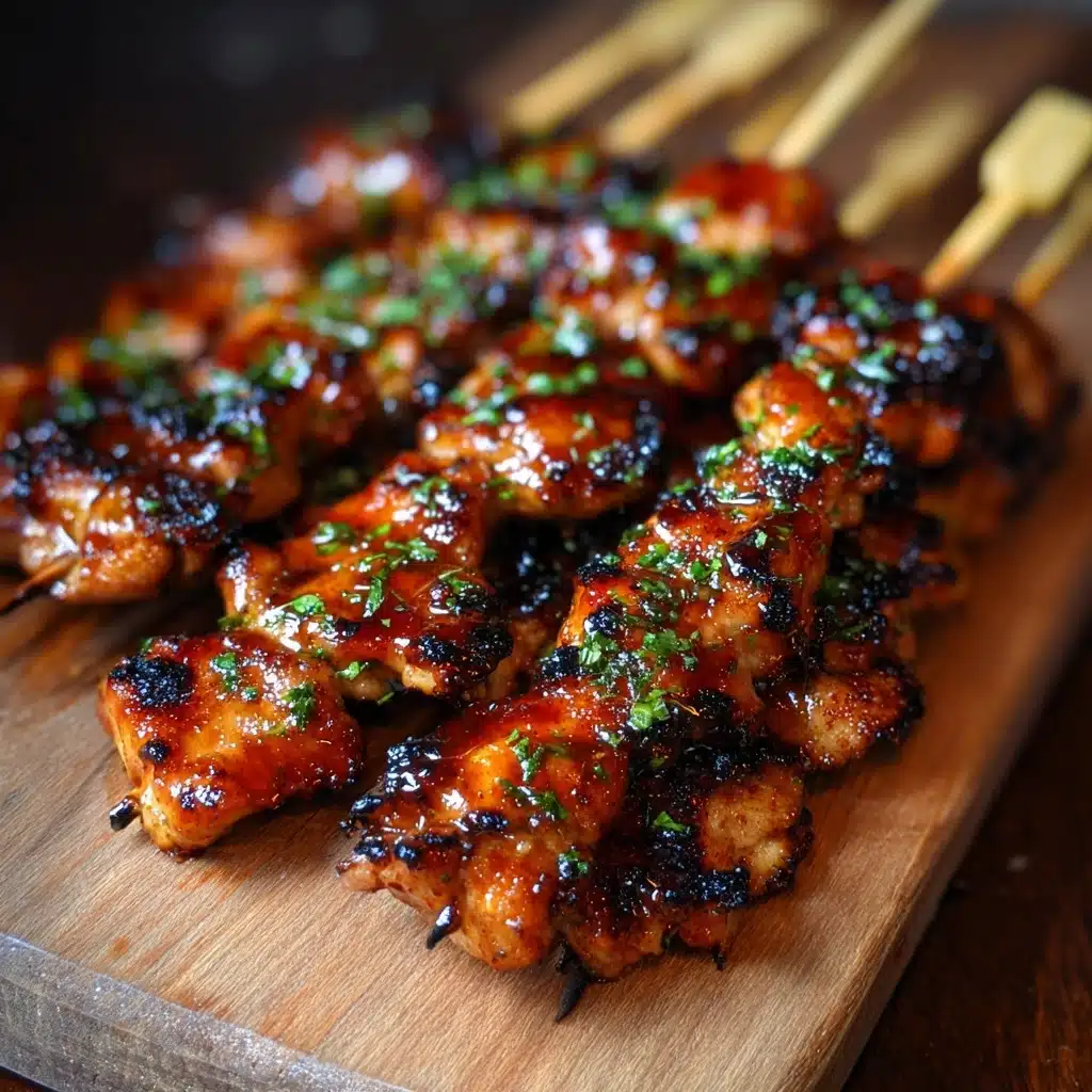 Honey Garlic Chicken Skewers Recipe - Recipe Image