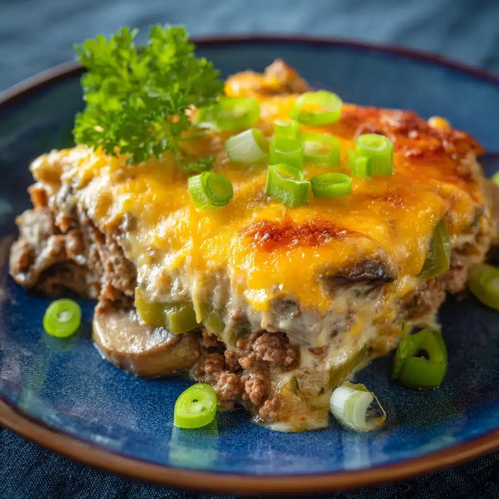 Philly Cheesesteak Casserole Recipe - Recipe Image