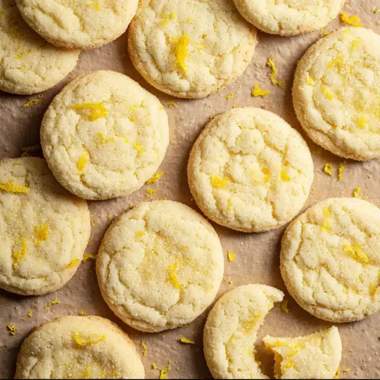Easy No Chill Lemon Sugar Cookies Recipe