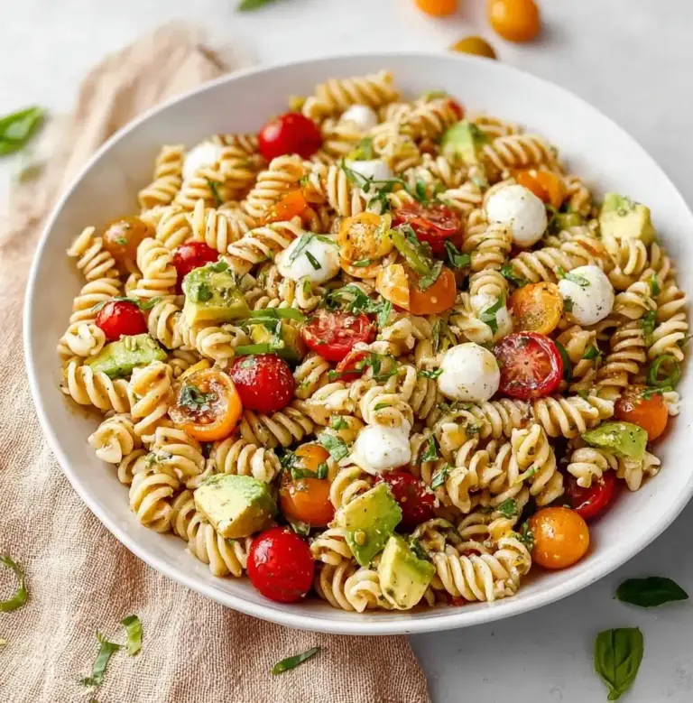 Caprese Pesto Pasta Salad Recipe