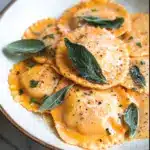 Sage Brown Butter Sauce Butternut Squash Ravioli Recipe