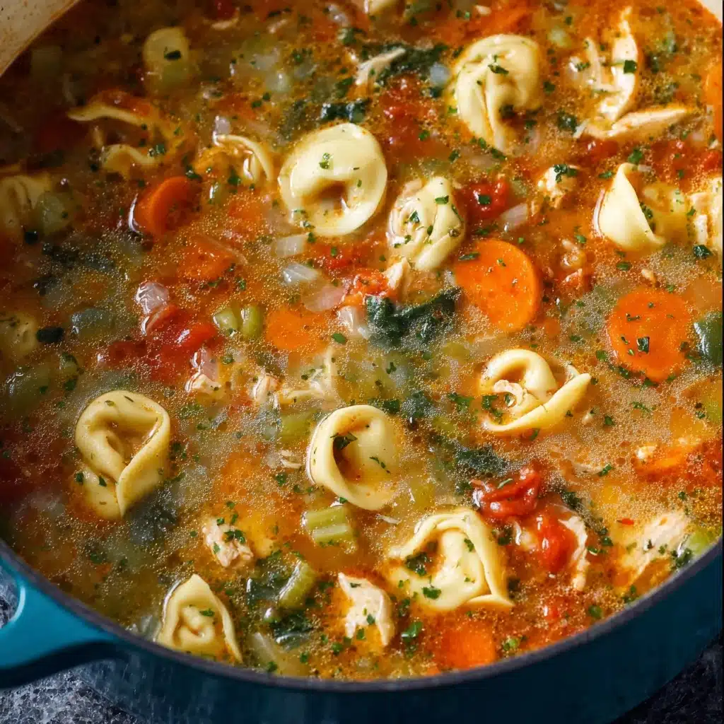 Creamy Chicken Tortellini Soup Recipe - Recipe Image