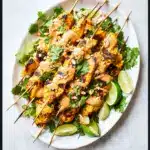 Chicken Satay Skewers with Peanut Sauce Recipe