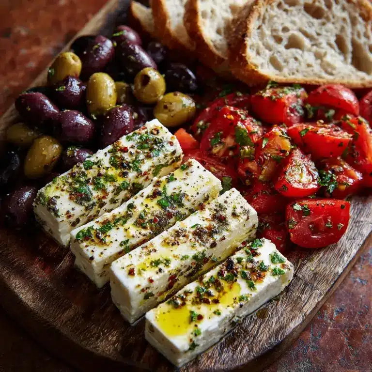Marinated Cheese and Olives Recipe