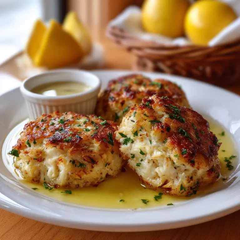 Crab Stuffed Cheddar Bay Biscuits with Lemon Butter Sauce Recipe
