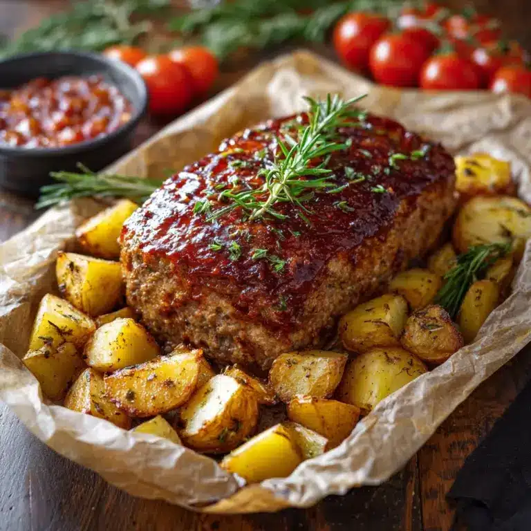 Sheet Pan Mini Meatloaf and Roasted Potatoes Recipe