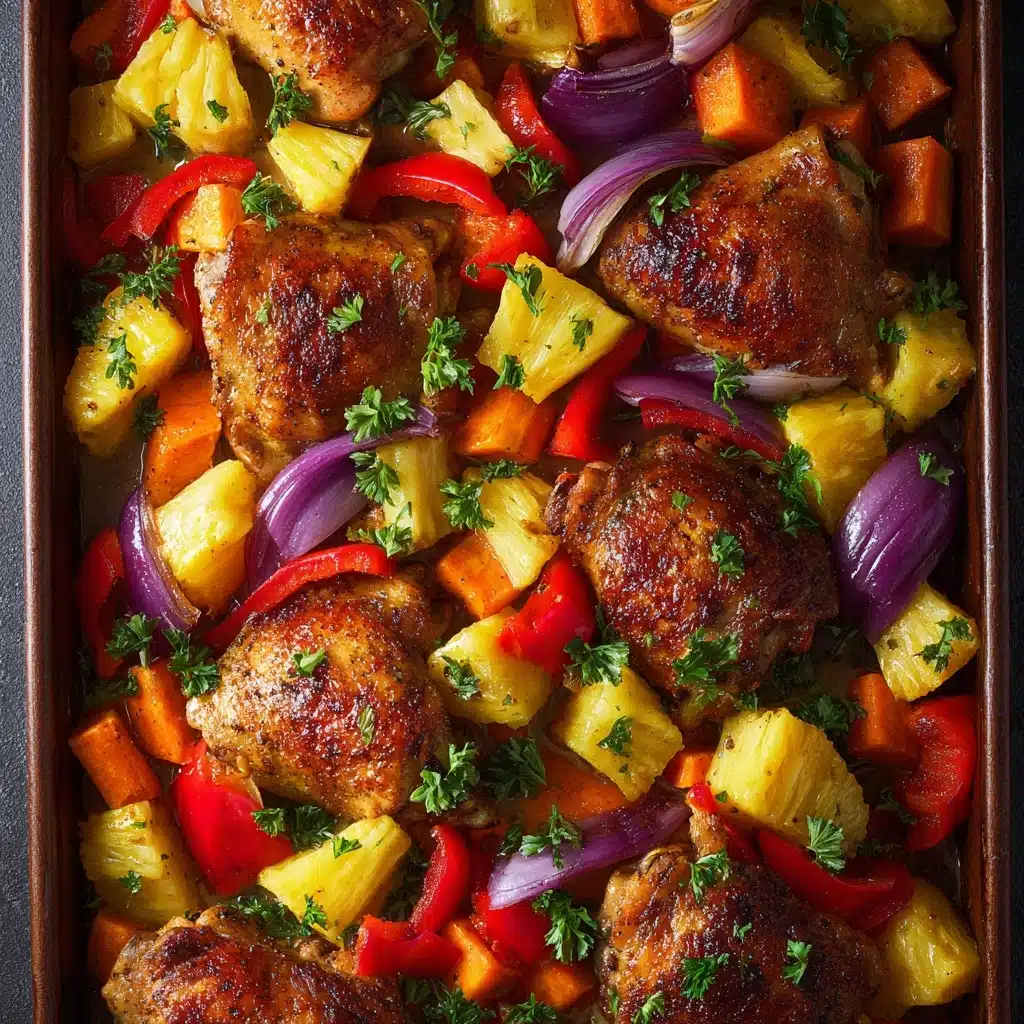 Hawaiian Chicken Sheet Pan Recipe - Recipe Image