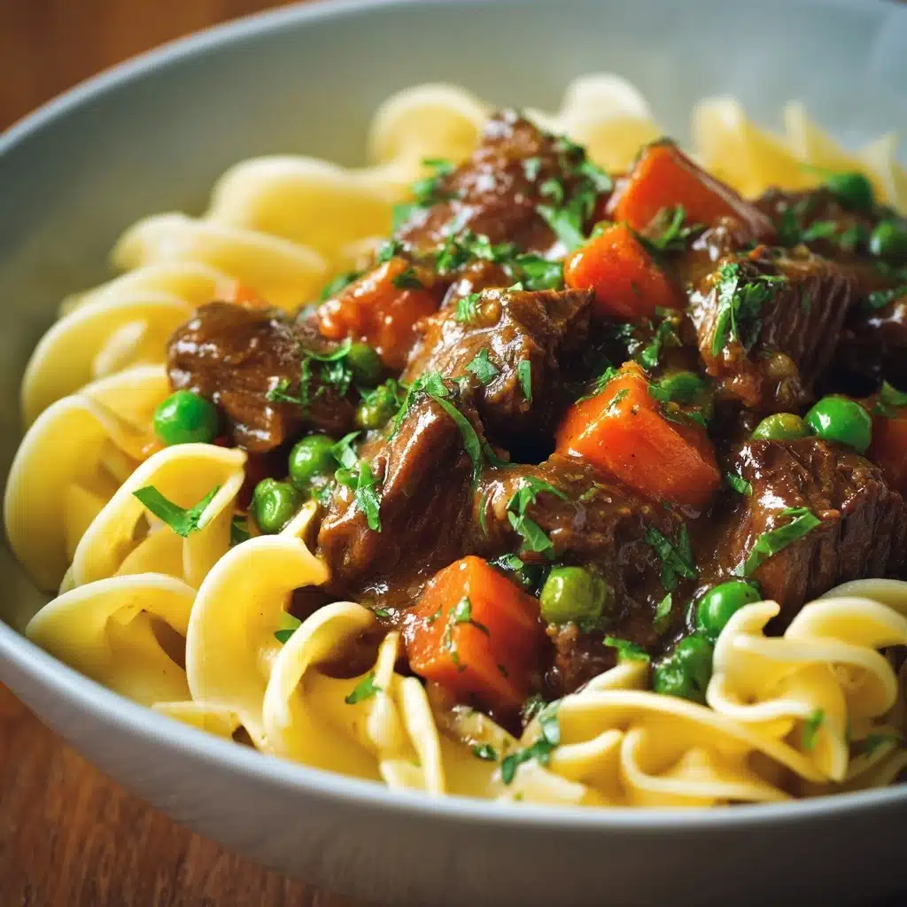 Crockpot Beef and Noodles: Easy Comfort Food Recipe - Recipe Image