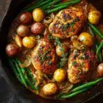 Honey Mustard Chicken, Beans and Potatoes Recipe