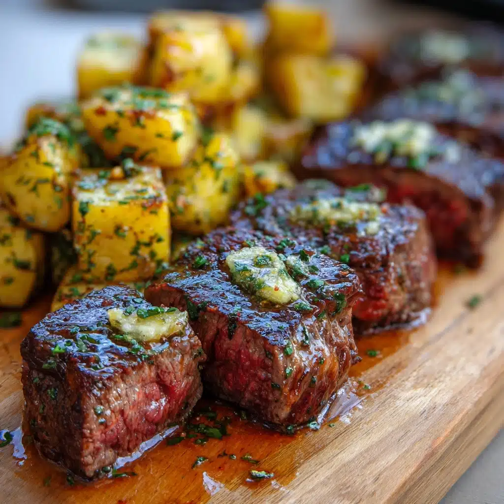 Garlic Butter Steak Bites and Potatoes Recipe