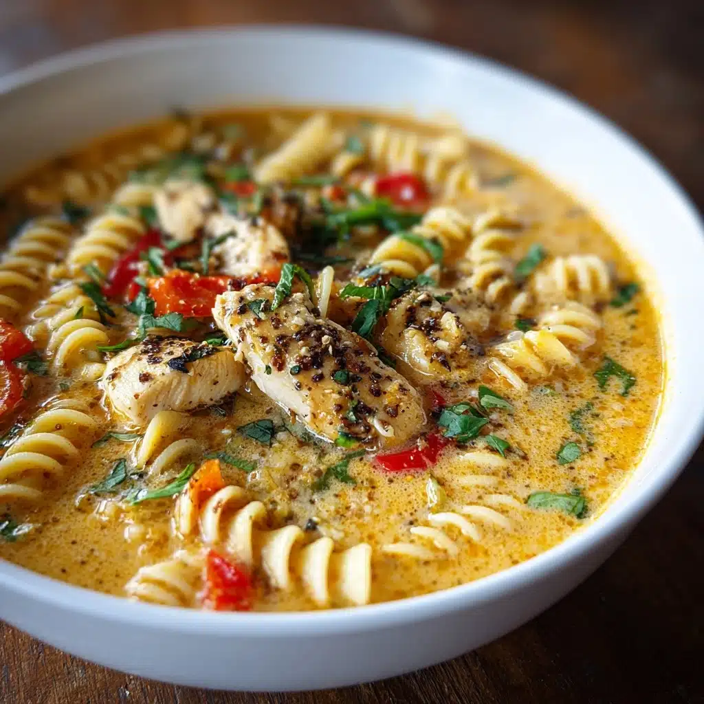 Creamy Cajun Chicken Pasta Soup Recipe - Recipe Image