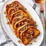 Pumpkin French Toast with Candied Walnuts Recipe