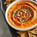 Roasted Red Bell Pepper Hummus Recipe