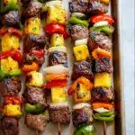 Grilled Pineapple Beef Kabobs Recipe