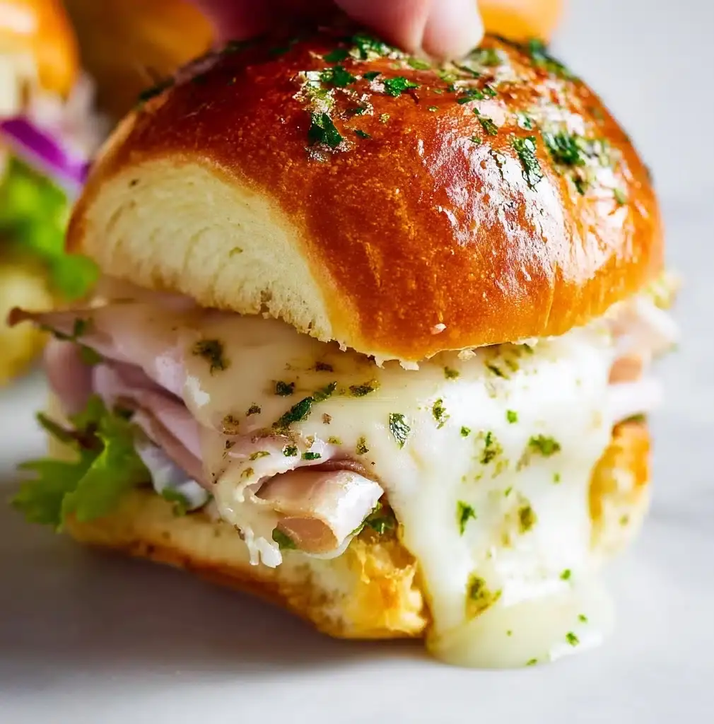 One Pan Turkey Cheese Melt Sliders Recipe - Recipe Image