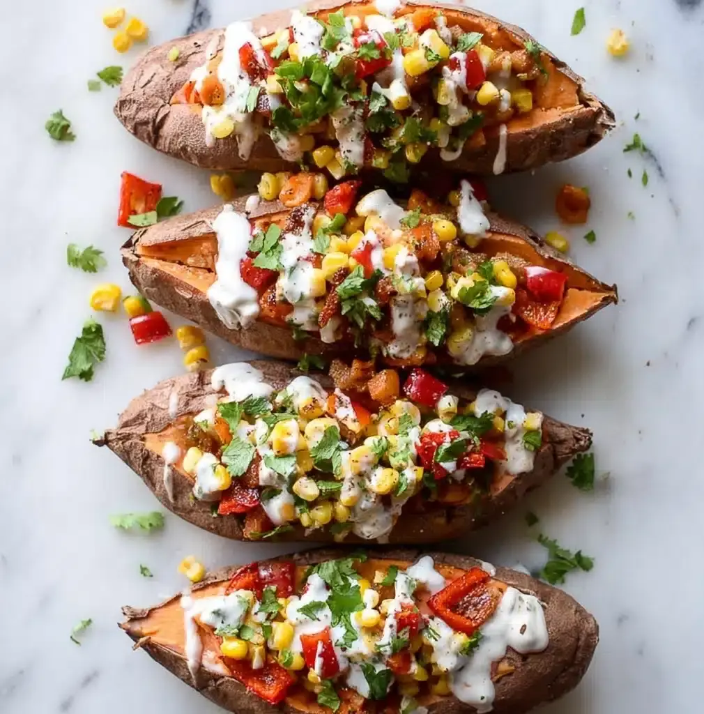 d Sweet Potatoes with a Chipotle Drizzle Recipe