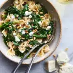 Farfalle with Marinated Feta, Arugula and Toasted Pine Nuts Recipe