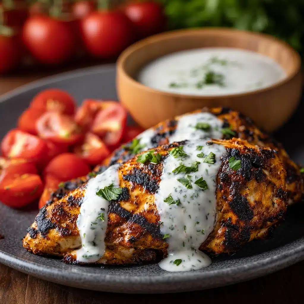 Cajun Grilled Chicken with Alabama White Sauce Recipe