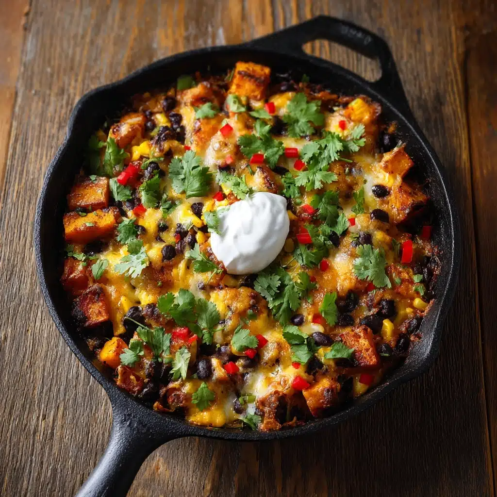 Butternut Squash & Black Bean Enchilada Skillet Recipe - Recipe Image