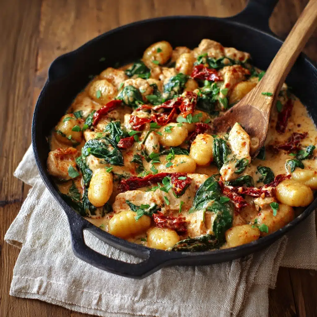 Garlic Chicken Gnocchi Skillet Recipe - Recipe Image