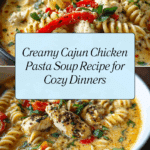 Creamy Cajun Chicken Pasta Soup Recipe