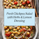 Chickpea Salad With Fresh Herbs And Scallions Recipe