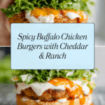Buffalo Chicken Burgers Recipe