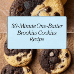 30 Minute One Batter Brookies Cookies Recipe