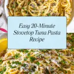 20 Minute Stovetop Tuna Pasta Recipe