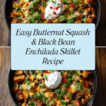 Butternut Squash & Black Bean Enchilada Skillet Recipe