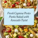 Caprese Pesto Pasta Salad Recipe