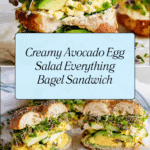 Avocado Egg Salad Bagel Sandwich Recipe