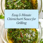 Five Minute Chimichurri Sauce Recipe