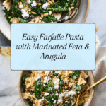 Farfalle with Marinated Feta, Arugula and Toasted Pine Nuts Recipe