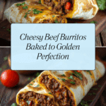 Cheesy Beefy Burrito Delight with Salsa Recipe