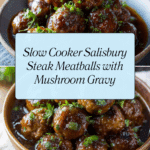 Slow Cooker Salisbury Steak Meatballs Recipe