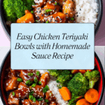 Chicken Teriyaki Bowls with Homemade Sauce Recipe