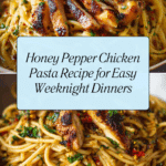 Honey Pepper Chicken Pasta Recipe